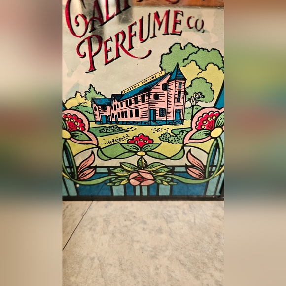 Vintage 1976 California Perfume Company Stained Glass Advertising Panels, Victor - Picture 4 of 10